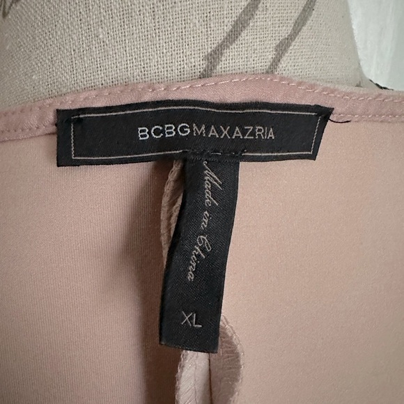 Bcbgmaxazria Adelene Bare Pink Micro Suede Shift Dress - Picture 13 of 15